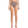 Lands’ End Women’s Chlorine Resistant Shine High Waisted Bikini Bottoms(Bronze Sand Shine)