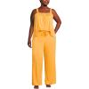 Lands’ End Women’s Cooling 2 Piece Pajama Set – Sleeveless Square Neck Top and Pants(Sweet Mango)