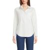 Lands’ End Women’s Cooling Button Front Shirt(White)