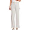 Lands’ End Women’s Herringbone Chino High Rise Utility Pants(Light Stone)