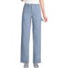 Lands’ End Women’s Herringbone Chino High Rise Utility Pants(Pale Slate Blue)