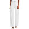Lands’ End Women’s Herringbone Chino High Rise Utility Pants(White)