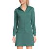 Lands’ End Women’s High Impact Full Zip Jacket(Washed Evergreen)
