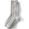 Lands’ End Women’s Marl Crew Camp Socks(Dark Cameo Gray)