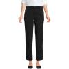Lands’ End Women’s Mid Rise Classic Straight Leg Chino Ankle Pants(Black)