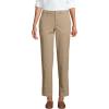 Lands’ End Women’s Mid Rise Classic Straight Leg Chino Ankle Pants(Desert Tan)