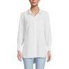 Lands’ End Women’s No Iron Oversized Poplin Extra Long Tunic(White)