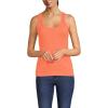 Lands’ End Women’s Pointelle Rib UNeck Tank(Papaya Orange)