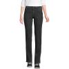 Lands’ End Women’s Recover High Rise Straight Leg Blue Jeans(Black Stone Wash)