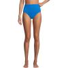 Lands’ End Women’s Ribbed Smoothing High Waisted Bikini Bottoms(Bright Cerulean)