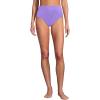 Lands’ End Women’s Ribbed Smoothing High Waisted Bikini Bottoms(Lavender Fusion)
