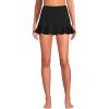 Lands’ End Women’s Ruffle Hem Mini Swim Skirt(Black)