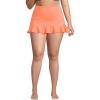 Lands’ End Women’s Ruffle Hem Mini Swim Skirt(Papaya Orange)