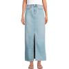 Lands’ End Women’s Soft Denim Maxi Skirt(Breeze Blue Wash)