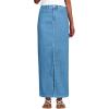 Lands’ End Women’s Soft Denim Maxi Skirt(Hutton Blue Wash)