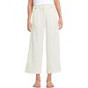 Lands’ End Women’s Soft Polish High Rise Wide Leg Crop Pants(Ivory)
