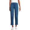 Lands’ End Women’s Starfish High Rise Knit Denim Straight Crop Jeans(Medium Sea Blue)