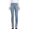 Lands’ End Women’s Starfish High Rise Knit Denim Straight Jeans(Light Brook)