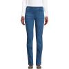 Lands’ End Women’s Starfish High Rise Knit Denim Straight Jeans(Medium Sea Blue)