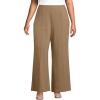Lands’ End Women’s Starfish High Rise Palazzo Pants(Dark Jute Brown)