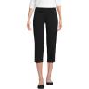 Lands’ End Women’s Starfish Mid Rise Pull-On Crop Pants(Black)