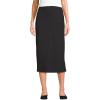 Lands’ End Women’s Starfish Side Zip Midi Skirt(Black)