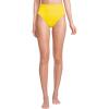 Lands’ End Women’s Tugless Quickdry High Waisted High Leg Bikini Bottoms(Vivid Lemon)