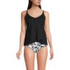 Lands’ End Women’s Tulip Hem Tankini Top(Black)