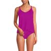 Lands’ End Women’s Tulip Hem Tankini Top(Crimson Rose)