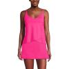 Lands’ End Women’s Tulip Hem Tankini Top(Prism Pink)
