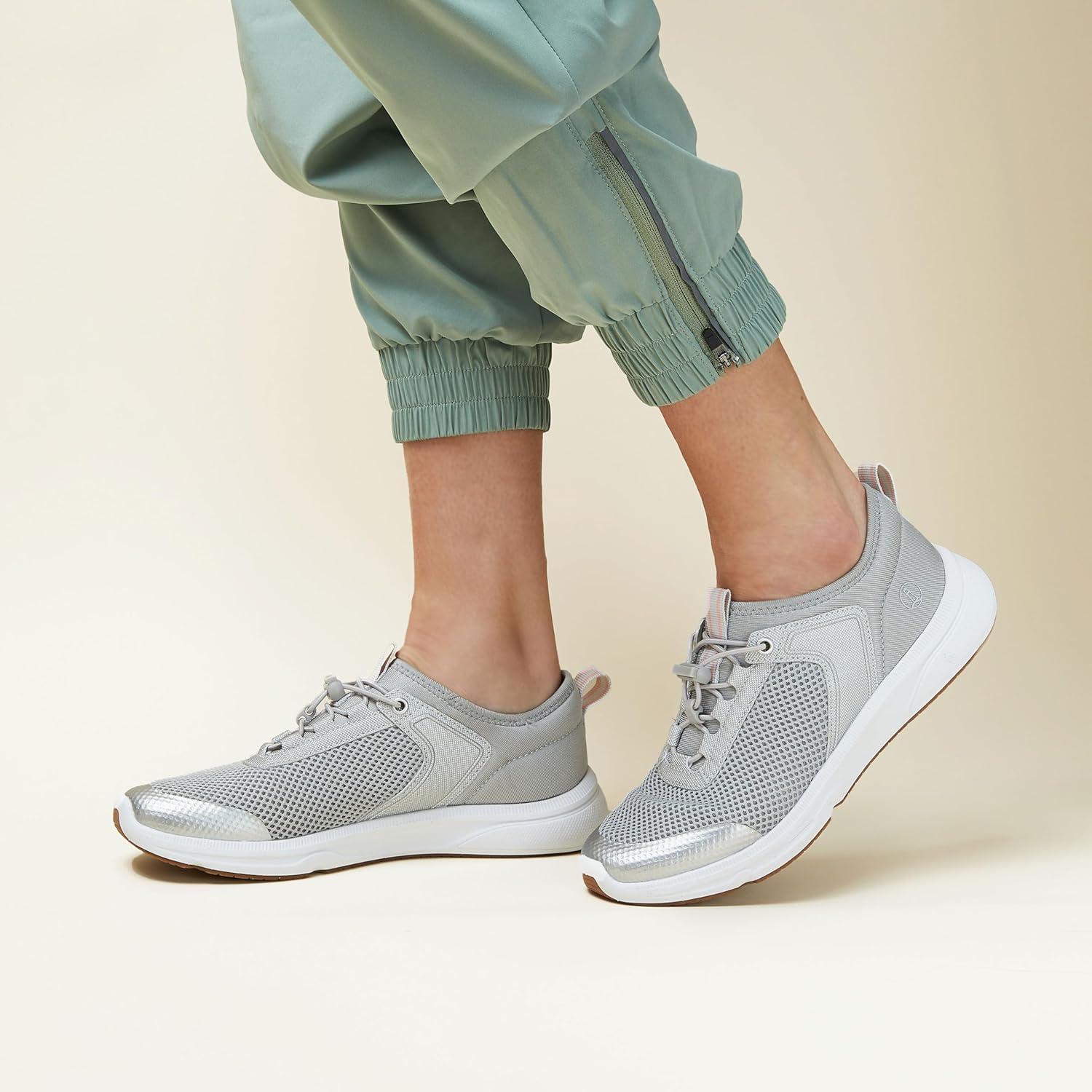 imageLands End Slip On Water Sneakers for Women with Quick Dry Mesh Lightweight Sport Womens Water Shoes with Drainage Holes for Beach or Pool Black or Silver Adult Size 611 Water Shoes for WomenBlack