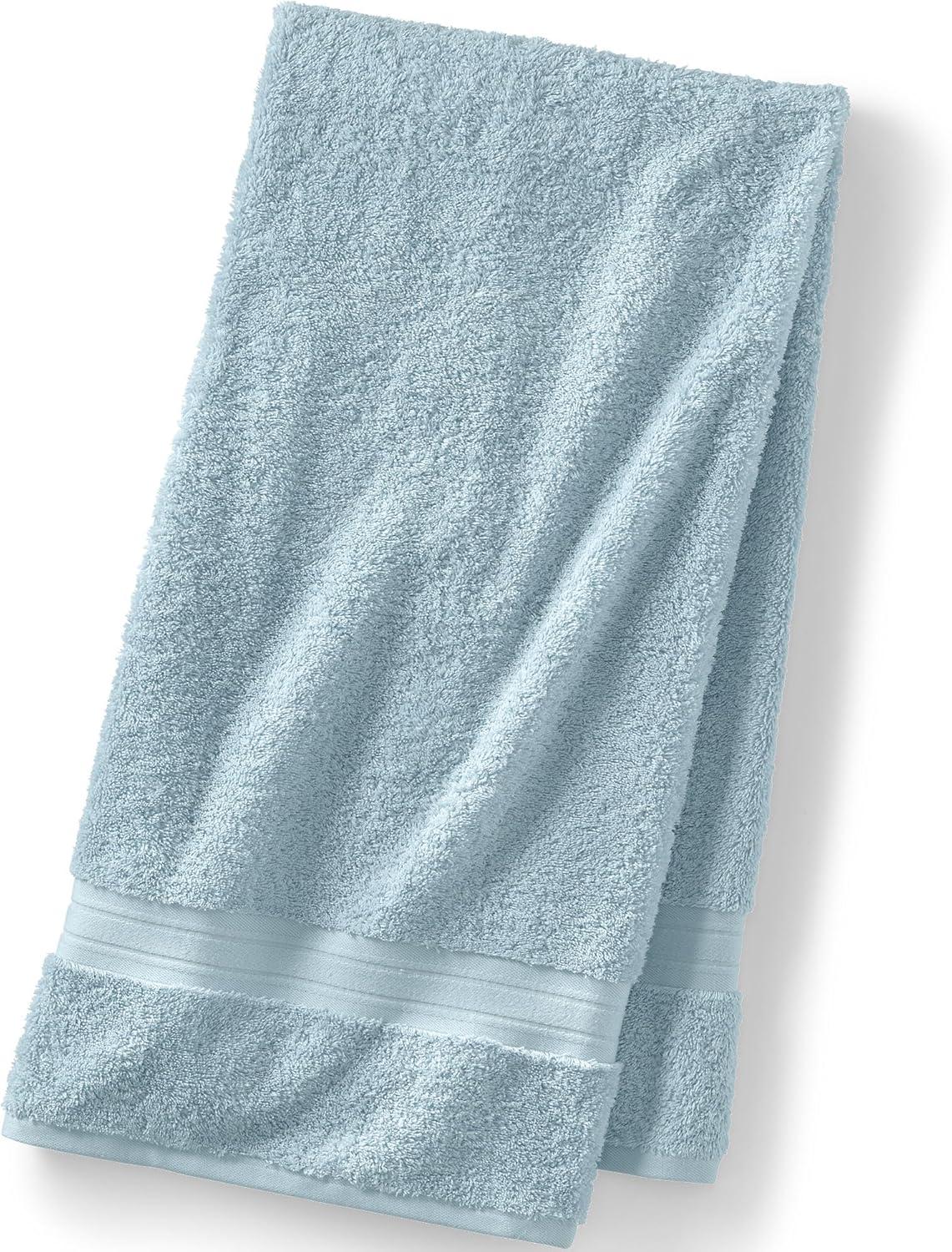 imageLands End Supima Towel Deep Sea Navy 6 Piece Towel SetDusty Blue
