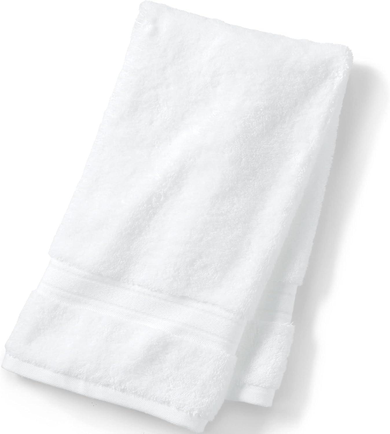 imageLands End Supima Towel Deep Sea Navy 6 Piece Towel SetWhite