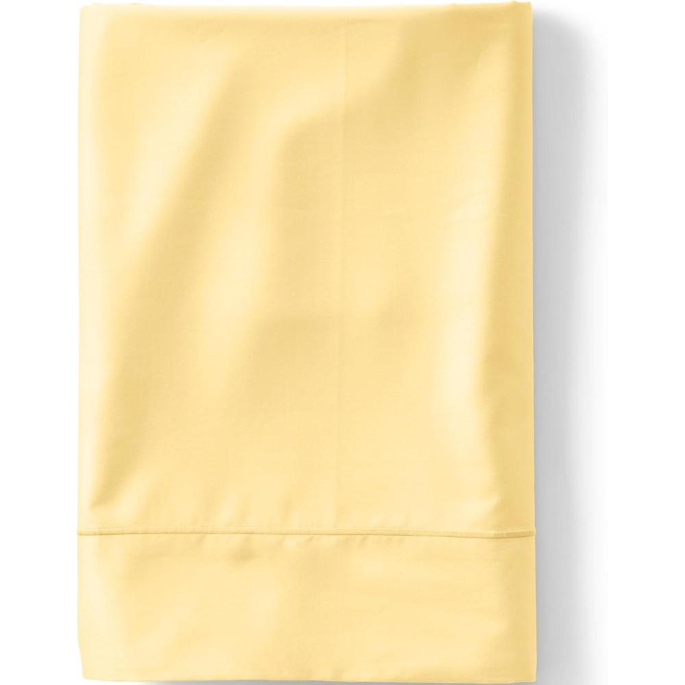 imageLands End 400 NI Flat Sheet Faint Orchid QueenPale Sunbeam Yellow