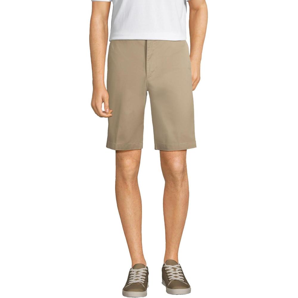 imageLands End Boys Plain Front Blend Chino ShortsKhaki