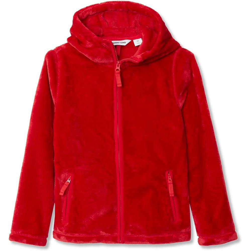 imageLands End Girls Softest Fleece JacketApple Red