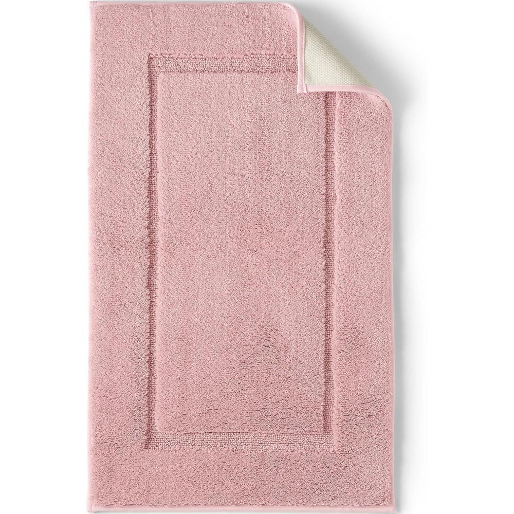 imageLands End Non Skid Bath Rug Dark Sand 20quot x 33quotDusty Thistle