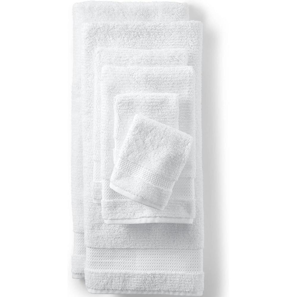 imageLands End Organic Towel White 6 Piece Towel SetWhite