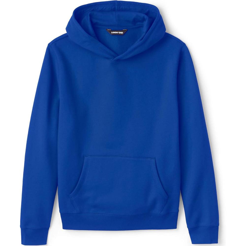imageLands End School Uniform Adult Hooded Pullover SweatshirtCobalt