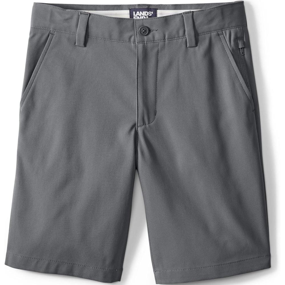 imageLands End School Uniform Boys Active Chino ShortsArctic Gray
