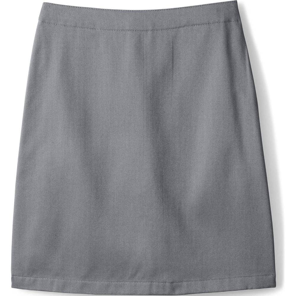 imageLands End School Uniform Girls Blend Chino Skort Top of KneeArctic Gray