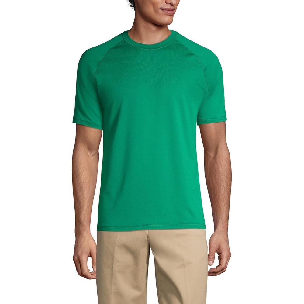 imageLands End School Uniform Mens Short Sleeve Active TeeLight Malachite