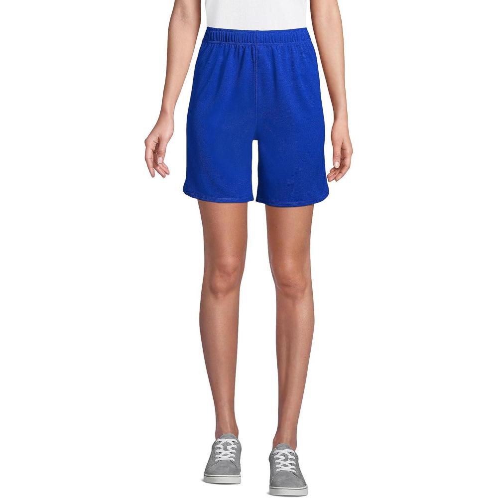 imageLands End School Uniform Womens Mesh Gym ShortsCobalt