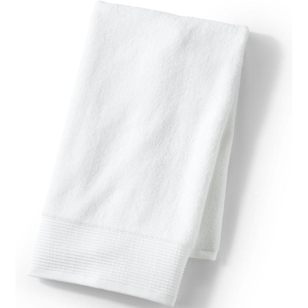 imageLands End Turkish Luxe Towel Classic Khaki Washcloth SetWhite