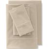 Lands’ End 400 NI Pillowcase Set Faint Orchid King(Light Tan)