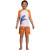 Lands’ End B Swim Trunks Bright Orange Camo Kids XXS