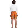 Lands’ End B Swim Trunks Bright Orange Camo Kids XXS