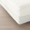Lands’ End Basketweave Matelasse Bedskirt Ivory Twin(Ivory)