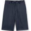 Lands’ End Boys Plain Front Blend Chino Shorts(Classic Navy)