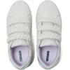 Lands’ End Boys’ and Girls’ Sneakers, No Tie Casual Tennis Shoes for Boys and Girls Size 5-10 Toddler, Little and Big Kids 11 to 7, Blue or White with Hook and Loop Straps(Bright White)